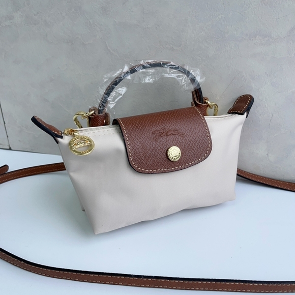 Cream Mini Crossbody Bag Longchamp Mini Bag - Picture 1 of 8